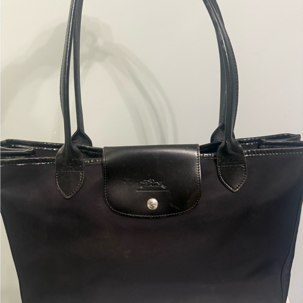 Black Lacoste Shoulder Bag | Classic Logo | Everyday Chic